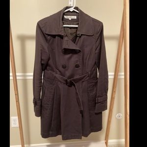 Kenneth Cole Brown Double Breasted Trench Coat